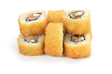 Delicious sushi rolls