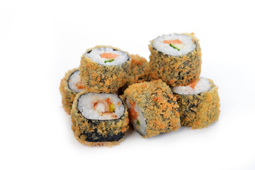 Delicious sushi rolls