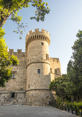 Fototapeta na wymiar Grandmasters palace on the island of Rhodes greece