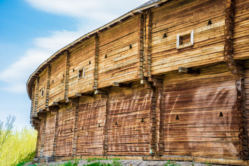 An outer wall of the Baturin Citadel.