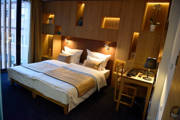 Fototapeta na wymiar modern hotel room