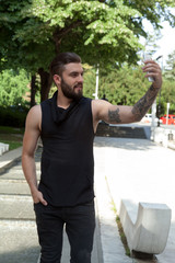 Selfie on the street