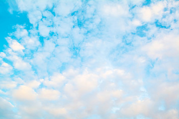 blue sky and  white  clouds background