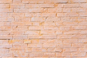 Close up of painted brick wall.