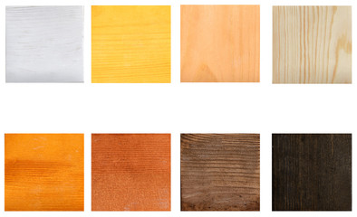 Fototapeta premium Samples of paint for wood