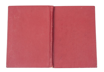 Red old hardcover book