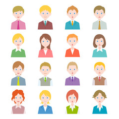 フラット　ビジネス　人々　白人