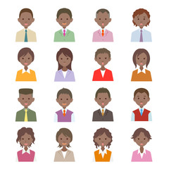 フラット　ビジネス　人々　黒人