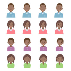 フラット　家族　人々　黒人