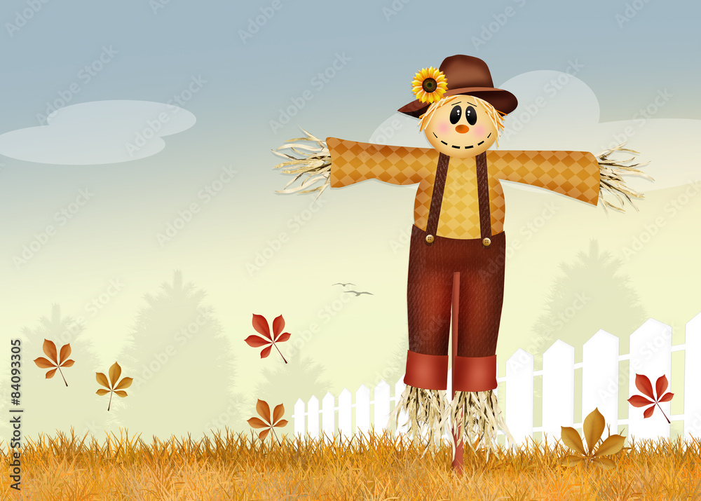 Poster male scarecrow