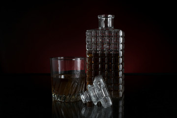 Decanter With Red Glow