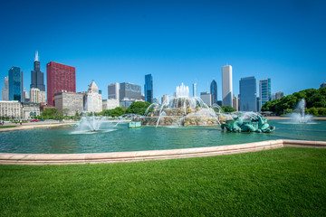 Fototapeta na wymiar Chicago Buckingham Fountain