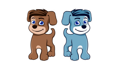 Cute Dog Cartoon Character