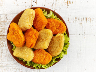 various chicken nuggets