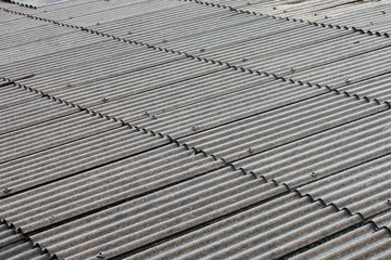 old tiles roof a background.