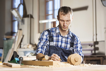 Carpenter at work