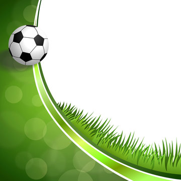 Background green football soccer sport ball 