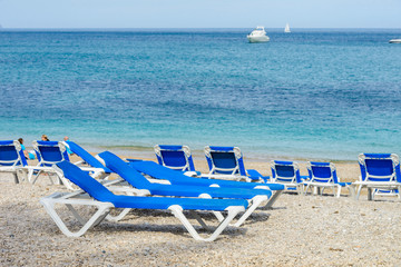 beach chair on the beach