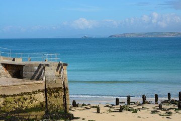 Saint Ives beach and bay, Cornwall, England