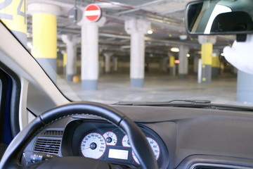 Leather steering wheel