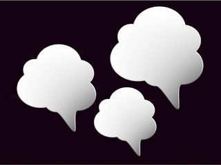 speech bubbles, illustration