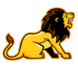 vector illustration of lion