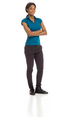 Fototapeta premium Model successful with arms crossed confident