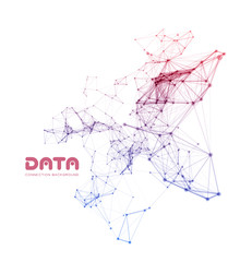 Abstract network connection background