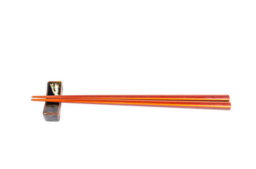 chopstick isolated on white background