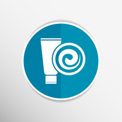 Blue Long Clean Tube Of Cream Vector Version