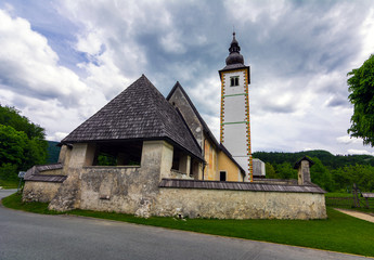 Church by the Bohinj Lake, in Slovenia