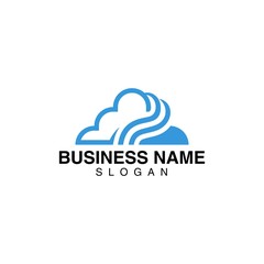 Cloud logo template