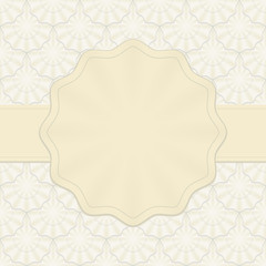 vintage frame with decorative pattern