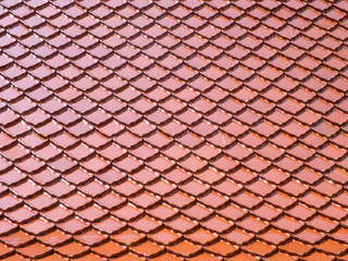 red tiles roof background
