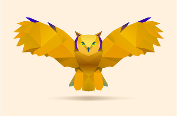 Fototapeta premium flying owl