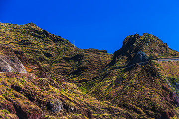 Road high in mountain