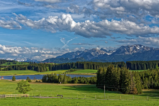 Landschaft am Attlesee im Ostallg&auml;u