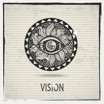 Abstract vision sign