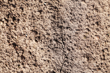 The texture of the soil