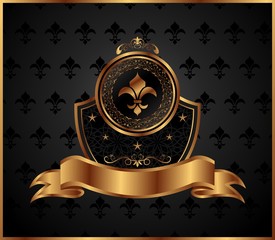 royal golden frame for design