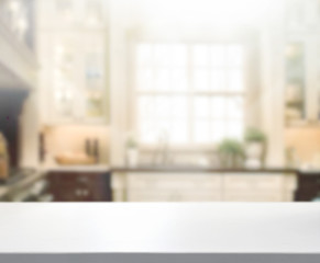 Table Top And Blur Interior Background