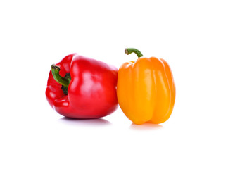 pepper on white background