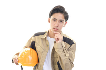 仕事に励む労働者