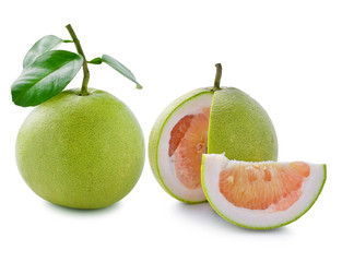 Grapefruit isolated on white background