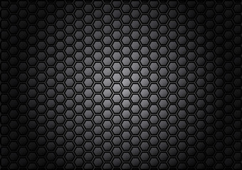abstract pattern hexagon  on gray color background