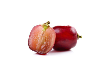 grapes isolated on over white background
