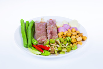 Sour pork and roasts delicious