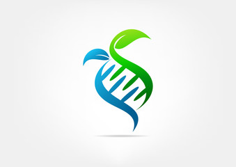 natural dna logo template