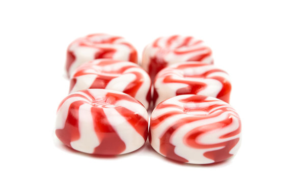 striped fruit candies