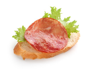Sandwich with sausage